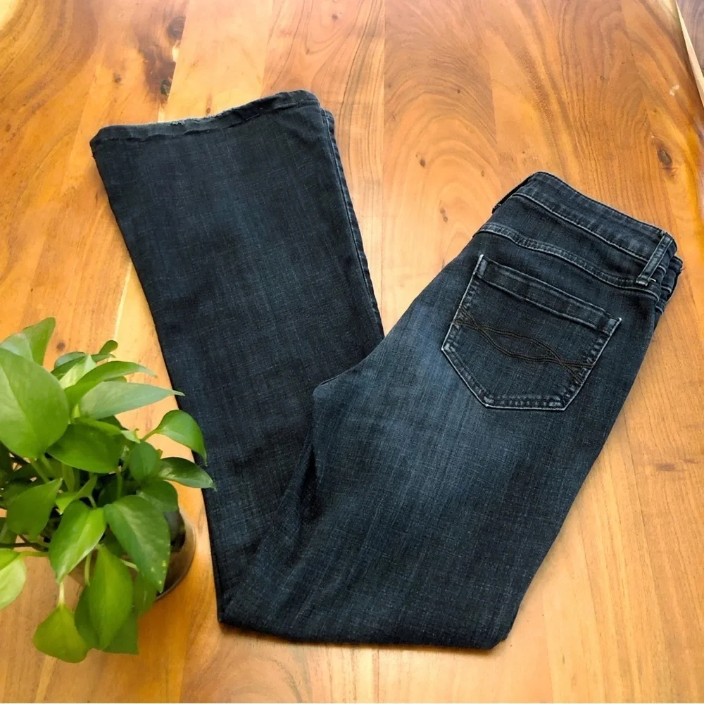 Abercrombie&Fitch Y2K Boot Cut Fit Flared Medium to High Rise Funky Denim Jeans - Picture 4 of 16